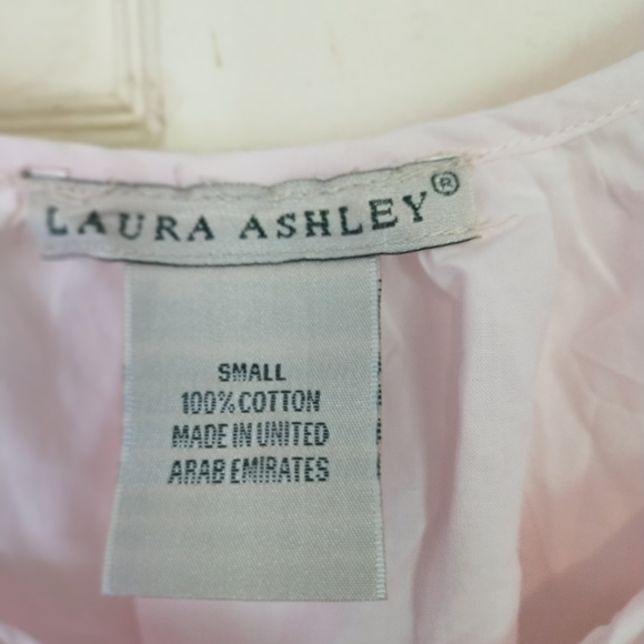 NWT Laura Ashley small pale rose ruffled collar who is embroidered edging - Picture 13 of 16